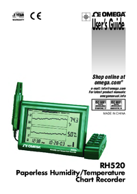 Thumbnail of document Manual - RH520 Paperless Temp/RH Chart Recorder